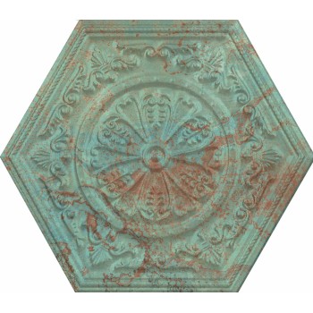 ZINC GREEN MIX DECOR HEXAGON 25X29 cm Płytka Ceramiczna gres APAVISA