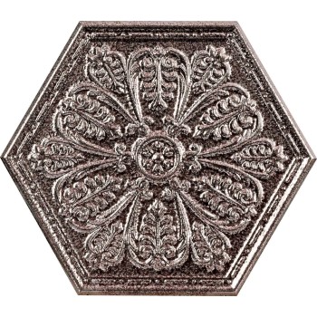 ZINC SILVER SINGLE HEXAGON 25X29 cm Płytka Ceramiczna gres APAVISA