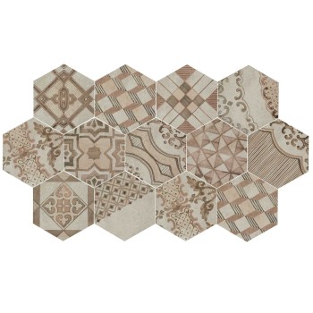 Marazzi Clays Decoro Cementine Caldo 21X18,2 MM7YPłytka Gresowa