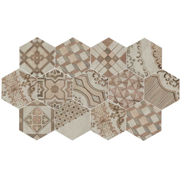 Marazzi Clays Decoro Cementine Caldo 21X18,2 MM7YPłytka Gresowa Marazzi Clays Decoro Cementine Caldo 21X18,2 MM7YPłytka Gresowa