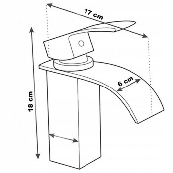Bateria łazienkowa umywalkowa chrom F517