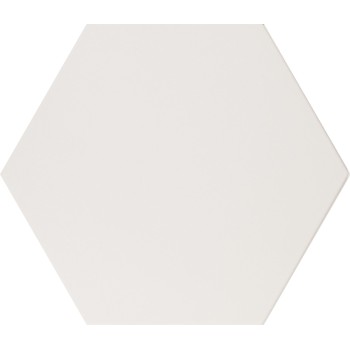 Płytka ceramiczna dekoracyjna Quintessenza ALCHIMIA ESAGONO bianco 26,6x23 – lato 13,3 cm