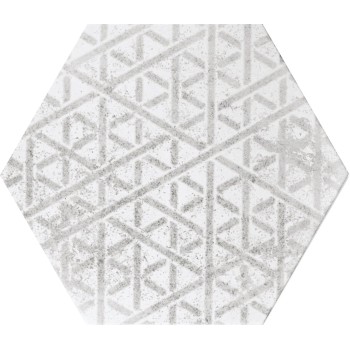 Płytka ceramiczna dekoracyjna Quintessenza ARS MIX-1 bianco-grigio 26,6x23 – lato 13,3 cm