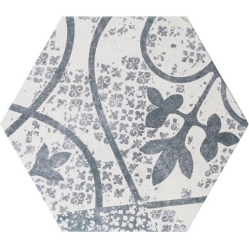 Płytka ceramiczna dekoracyjna Quintessenza ARS MIX-2 bianco-nero 26,6x23 – lato 13,3 cm