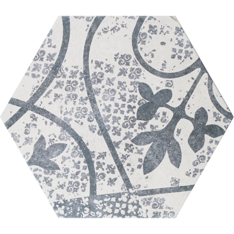 Płytka ceramiczna dekoracyjna Quintessenza ARS MIX-2 bianco-nero 26,6x23 – lato 13,3 cm Płytka ceramiczna dekoracyjna Quintessenza ARS MIX-2 bianco-nero 26,6x23 – lato 13,3 cm