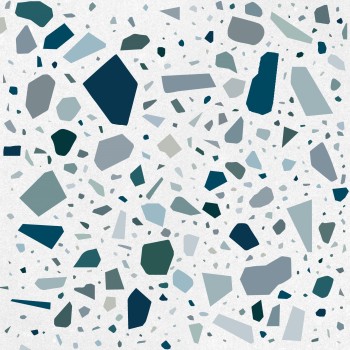 Płytka ceramiczna dekoracyjna Quintessenza CONFETTI bianco.petrolio 18,6X18,6 cm