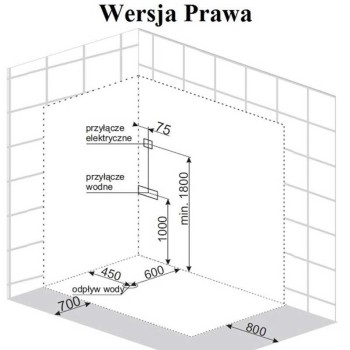 Kabina z Hydromasażem Victoria 9912R 120x85 prawa sauna