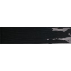 Płytka ceramiczna dekoracyjna Quintessenza GENESI 26 antracite Lucido 6.5x26.6 cm