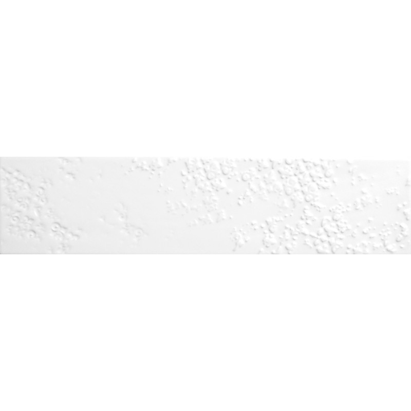 Płytka ceramiczna dekoracyjna Quintessenza BUCCHERO (4 grafiche) bianco Matt 6.5x26.6 cm Płytka ceramiczna dekoracyjna Quintessenza BUCCHERO (4 grafiche) bianco Matt 6.5x26.6 cm