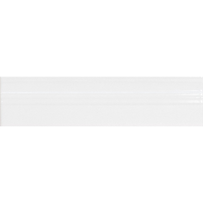 Płytka ceramiczna dekoracyjna Quintessenza Bullnose lineare GENESI bianco Lucido 6.5x26.6 cm Płytka ceramiczna dekoracyjna Quintessenza Bullnose lineare GENESI bianco Lucido 6.5x26.6 cm