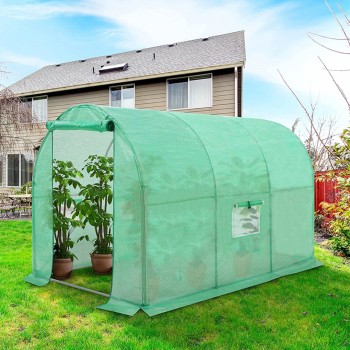 Tunel foliowy 6m2 ogrodowy szklarnia folia 3x2m TF03G ZIELONY