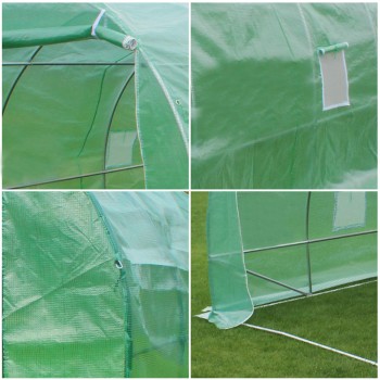 Tunel foliowy 6m2 ogrodowy szklarnia folia 3x2m TF03W BIAŁY