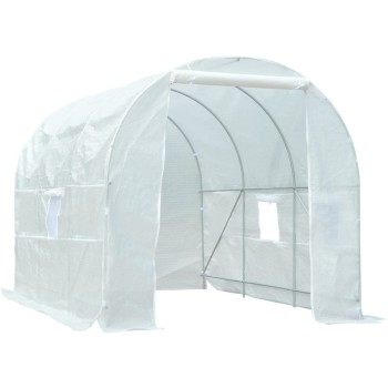 Tunel foliowy 6m2 ogrodowy szklarnia folia 3x2m TF03W BIAŁY