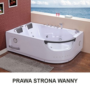 Wanna SPA z hydromasażem Creative 665RH 180x120 Prawa