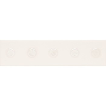 Płytka ceramiczna dekoracyjna Quintessenza decoro TONDI gesso 5,6X23,2 cm