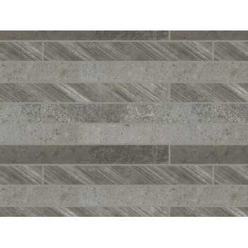 Płytka ceramiczna dekoracyjna Quintessenza Muretto 2,3x20 - 0.9"x8" grigio mix 20X20 foglio cm