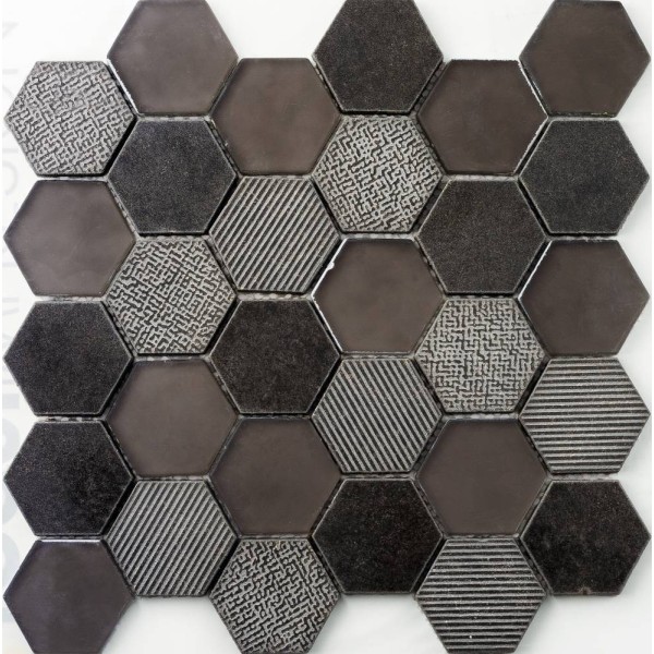Grespania Bellver Musa Exagono Negro 26,4x27,4 cm/10 mm Grespania Bellver Musa Exagono Negro 26,4x27,4 cm/10 mm