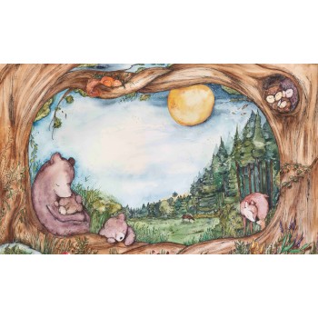 WALL ART Bears Family