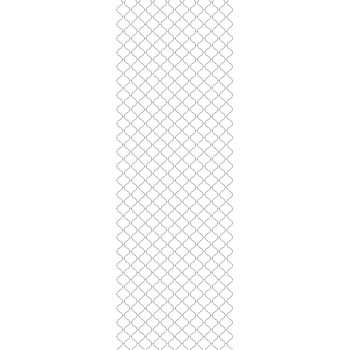 Wall Art Orginals Arabesca Czarna Fuga i Białe Tło 100x300cm
