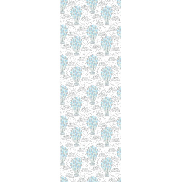 Wall Art Orginals Blue Baloons 100x300cm Wall Art Orginals Blue Baloons 100x300cm