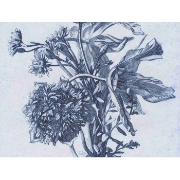 Wall Art Orginals Blue Flower 400x300cm
