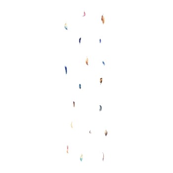 Wall Art Orginals Boho Feathers 100x300cm