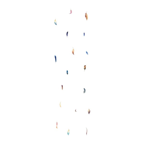 Wall Art Orginals Boho Feathers 100x300cm Wall Art Orginals Boho Feathers 100x300cm