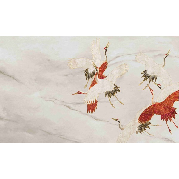 Wall Art Orginals Creamy Tsuru 500x300cm Wall Art Orginals Creamy Tsuru 500x300cm