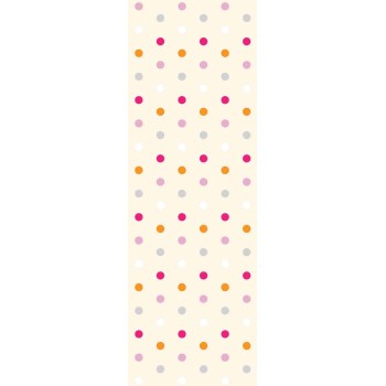Wall Art Orginals Dots Color Pastel 100x300cm