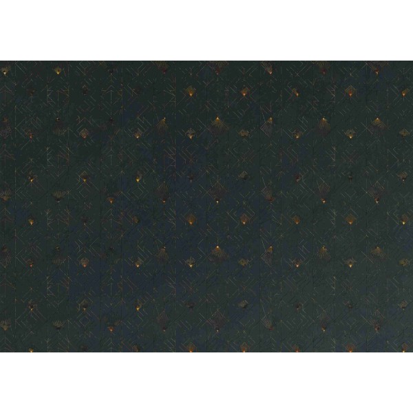 Wall Art Orginals Fan Black Gold 400x300cm Wall Art Orginals Fan Black Gold 400x300cm