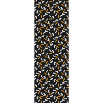 Wall Art Orginals Feathers White_Gold 100x300 cm