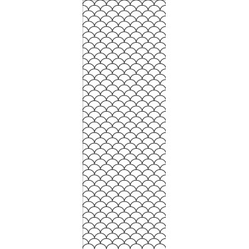 Wall Art Orginals Fishscale Czarna Fuga 100x300cm