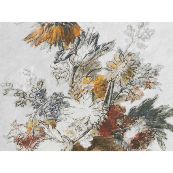 Wall Art Orginals Grey Classic Flower 400x300cm Wall Art Orginals Grey Classic Flower 400x300cm