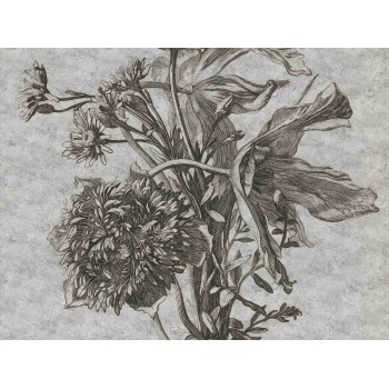 Wall Art Orginals Grey Flower 400x300cm