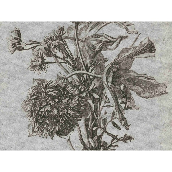 Wall Art Orginals Grey Flower 400x300cm Wall Art Orginals Grey Flower 400x300cm