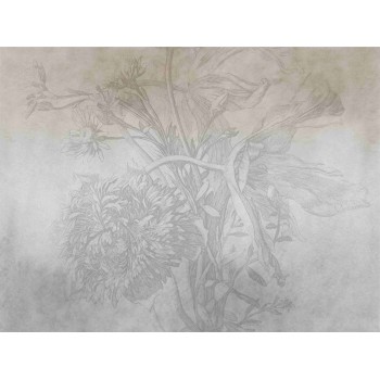 Wall Art Orginals Grey Ombre Flower 400x300cm