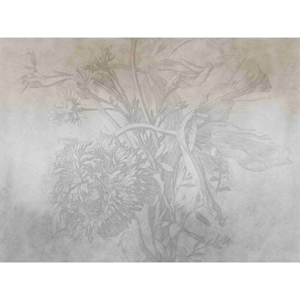Wall Art Orginals Grey Ombre Flower 400x300cm Wall Art Orginals Grey Ombre Flower 400x300cm