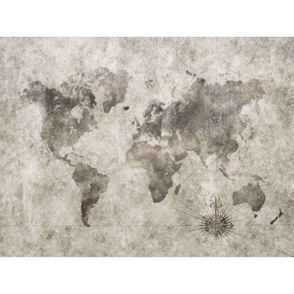 Wall Art Orginals Grunge World Map 400x300cm Wall Art Orginals Grunge World Map 400x300cm