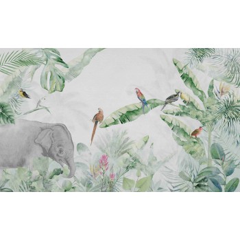 Wall Art Orginals Jungle Vivid 500x300cm