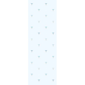 Wall Art Orginals Otuliski Niebieskie 100x300cm