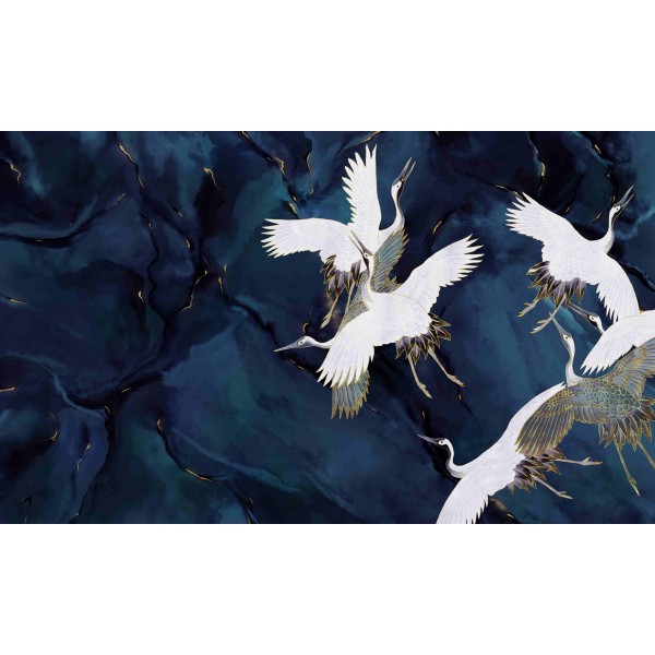 Wall Art Orginals ROYAL TSURU 500x300cm Wall Art Orginals ROYAL TSURU 500x300cm