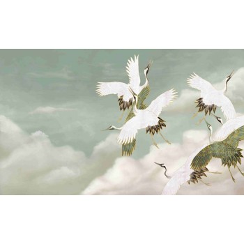 Wall Art Orginals SAGE TSURU 500x300cm