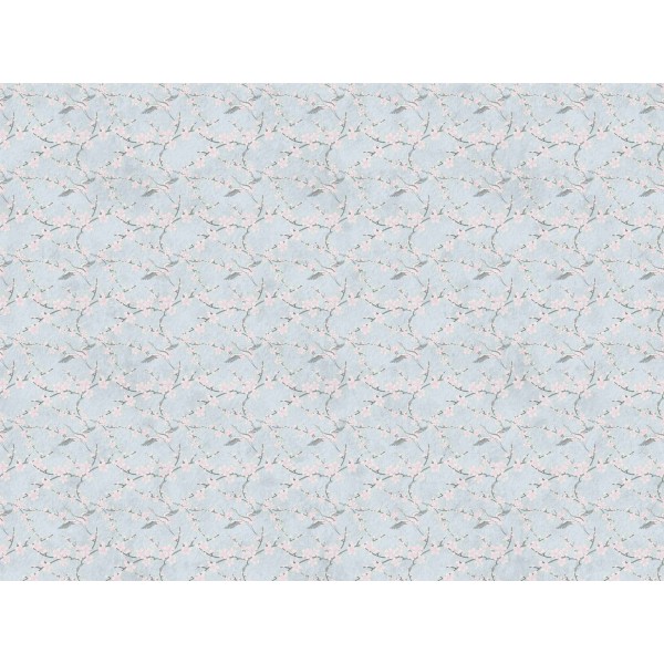 Wall Art Orginals Sakura Blue 400x300cm Wall Art Orginals Sakura Blue 400x300cm