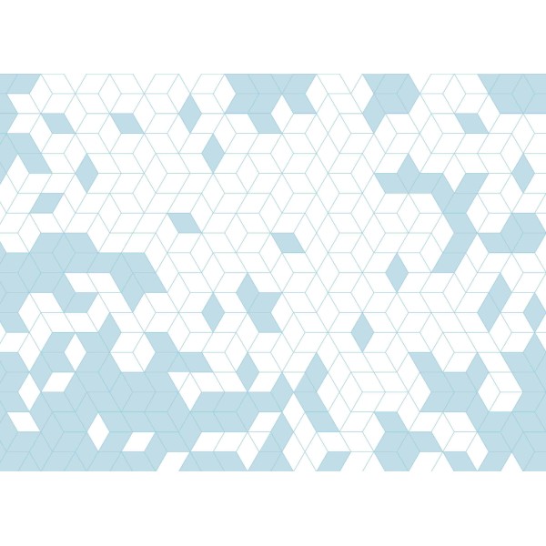 Wall Art Orginals Shapes Fusion Blue 400x300cm Wall Art Orginals Shapes Fusion Blue 400x300cm