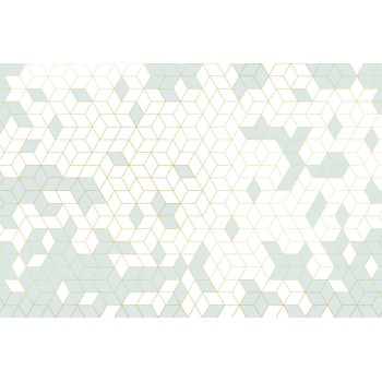 Wall Art Orginals Shapes Fusion Mint 400x300cm