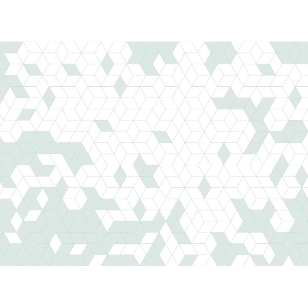 Wall Art Orginals Shapes Fusion Mint_Gold 400x300cm Wall Art Orginals Shapes Fusion Mint_Gold 400x300cm