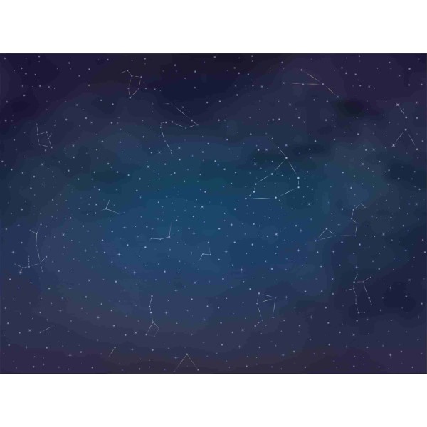Wall Art Orginals Starry Night White 400x300 cm Wall Art Orginals Starry Night White 400x300 cm