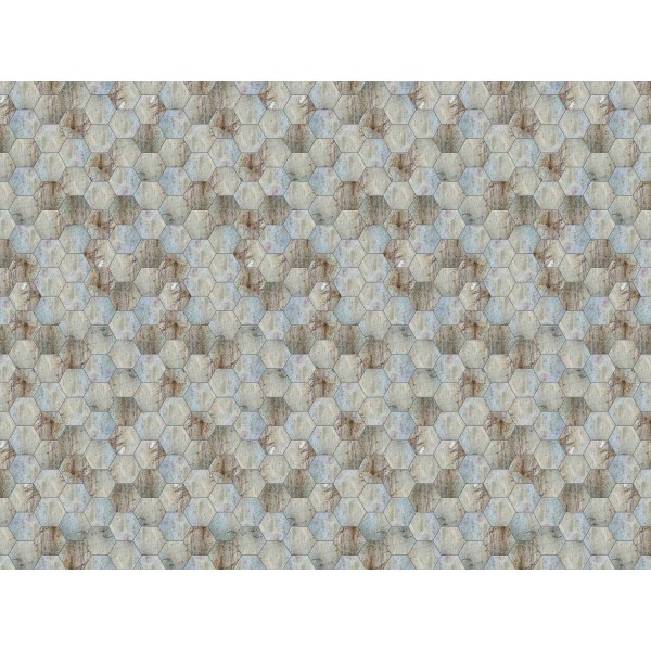 Wall Art Orginals Stone Hex 400x300cm Wall Art Orginals Stone Hex 400x300cm