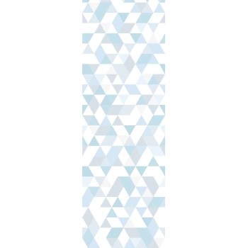 Wall Art Orginals Triangles Coctail Blue 100x300cm