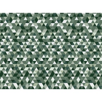 Wall Art Orginals Triangles Coctail Bottle Green 400x300cm